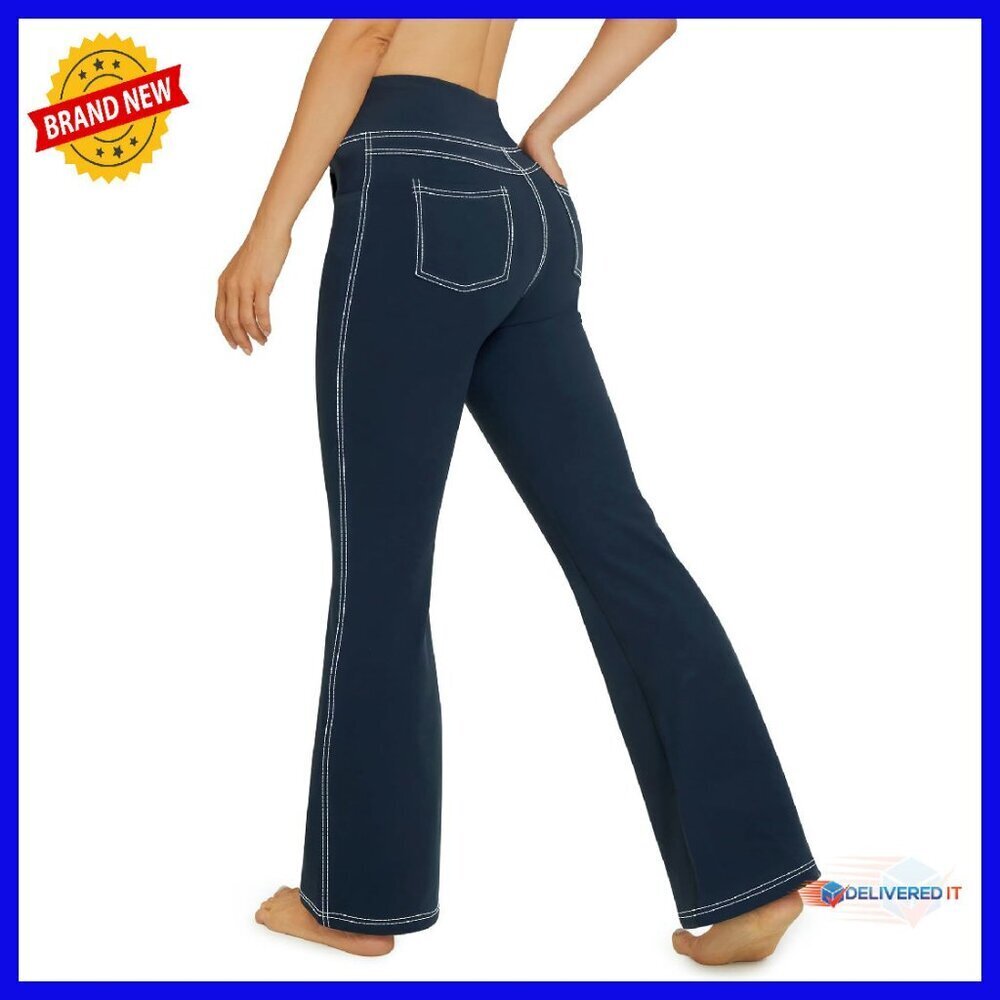 High Waisted Bootcut Yoga Pants with 4 Pockets Flare Leggings Women